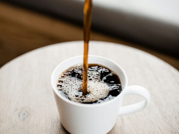 coffee cup sitting on table